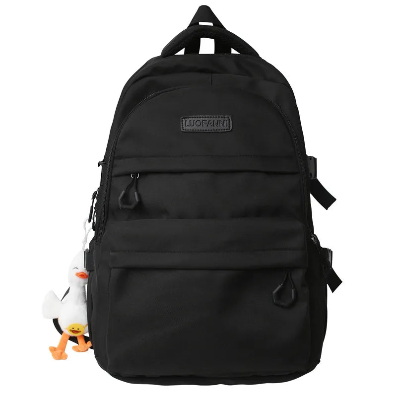 High Capacity Girl Boy White Laptop College Backpack Lady Men Travel Leisure Packet Women School Bag Fashion Female Male BookBag