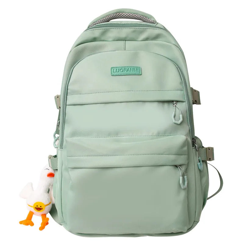 High Capacity Girl Boy White Laptop College Backpack Lady Men Travel Leisure Packet Women School Bag Fashion Female Male BookBag