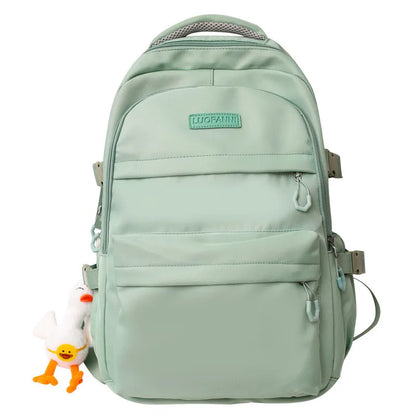 High Capacity Girl Boy White Laptop College Backpack Lady Men Travel Leisure Packet Women School Bag Fashion Female Male BookBag