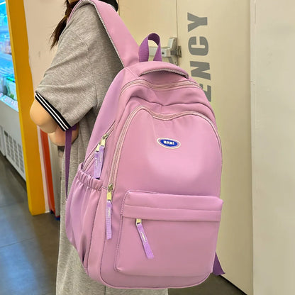 High Capacity Girl Trendy Cute College Backpack Fashion Female Travel Women School Kawaii Nylon Laptop Lady BookBag Cool Student