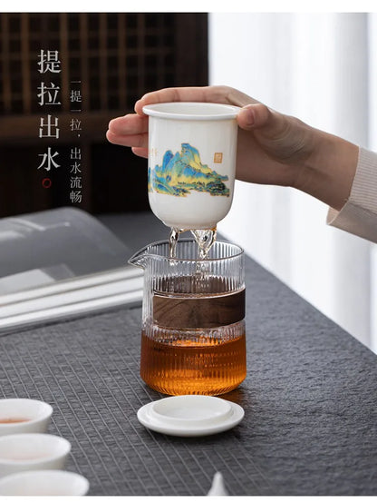 High Grade Chinese Tea Travel Teaset Kungfu Teapot Ceramic Portable Teacup Gaiwan  Teaset Teaware Sets Drinkware Tea of Ceremony
