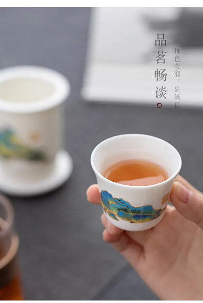 High Grade Chinese Tea Travel Teaset Kungfu Teapot Ceramic Portable Teacup Gaiwan  Teaset Teaware Sets Drinkware Tea of Ceremony