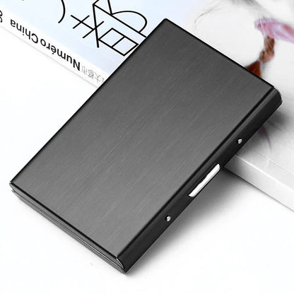 High QualitId Men's Wallets Credit card holder Automatic card sets business stainless steel wallet card sets cash clip holder
