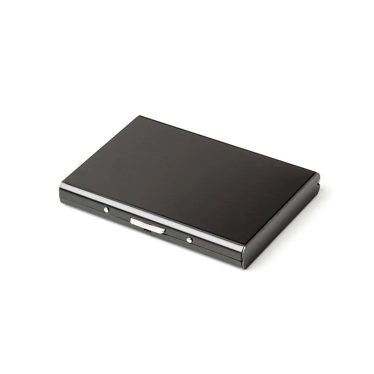 High QualitId Men's Wallets Credit card holder Automatic card sets business stainless steel wallet card sets cash clip holder