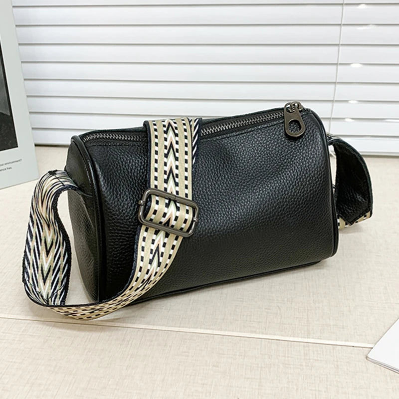 High Quality 100% Genuine Leather Shoulder Crossbody Bags For Women 2023 Luxury Cow Leather Ladies Tote Bag Female Messenger Sac