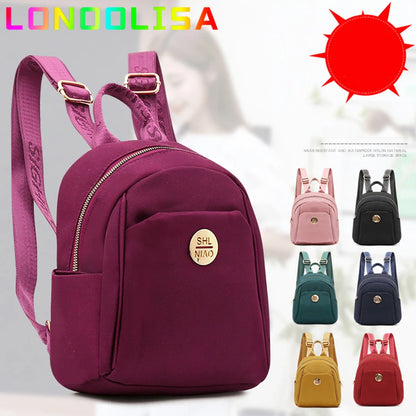 High Quality Backpack for Women 2022 Solid Color Large Capacity Bagpacks Purses Fashion College Student Travel Bookbag Rucksack