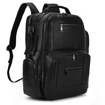 High Quality Bags Men's Leather Backpack Retro Luxury Fashion Style Backpack Travel Backpack School Bag For Men Leather Daypack