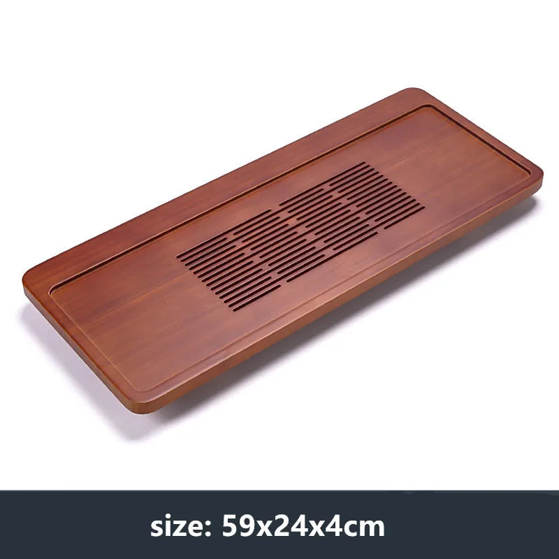 High Quality Bamboo Tea Tray Household Drawer Water Storage Drainage Tray Chinese Tea Set Supplies Tradition Teaware Tea Table
