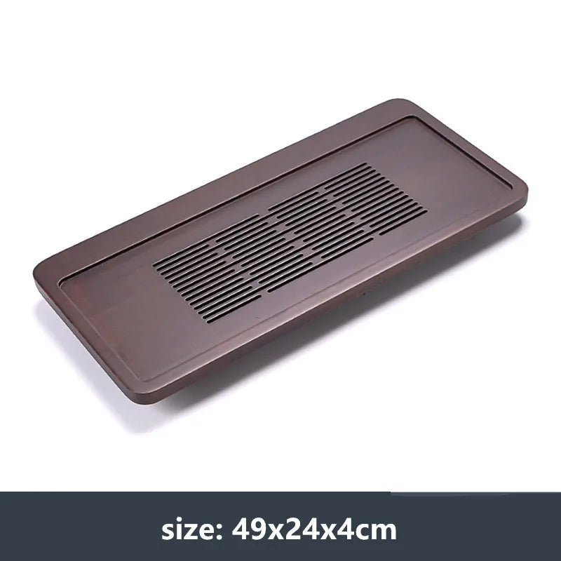 High Quality Bamboo Tea Tray Household Drawer Water Storage Drainage Tray Chinese Tea Set Supplies Tradition Teaware Tea Table