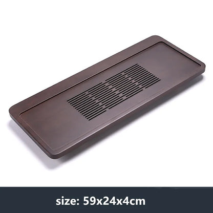High Quality Bamboo Tea Tray Household Drawer Water Storage Drainage Tray Chinese Tea Set Supplies Tradition Teaware Tea Table