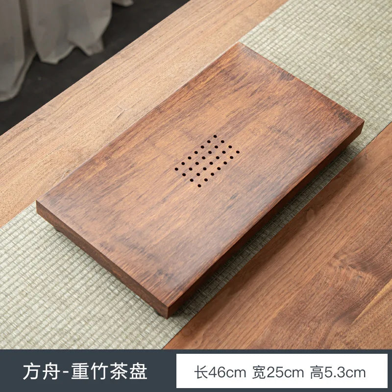 High Quality BambooTeaTray Drainage Water Storage Kung Fu TeaSet Drawer Tea Board Table Chinese Tea Ceremony Tools Free Shipping