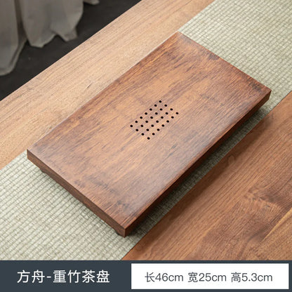 High Quality BambooTeaTray Drainage Water Storage Kung Fu TeaSet Drawer Tea Board Table Chinese Tea Ceremony Tools Free Shipping