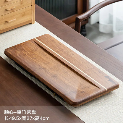 High Quality BambooTeaTray Drainage Water Storage Kung Fu TeaSet Drawer Tea Board Table Chinese Tea Ceremony Tools Free Shipping