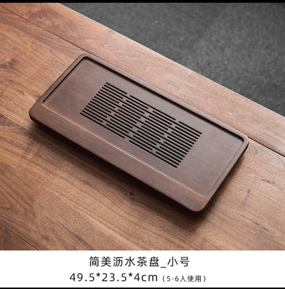 High Quality BambooTeaTray Drainage Water Storage Kung Fu TeaSet Drawer Tea Board Table Chinese Tea Ceremony Tools Free Shipping