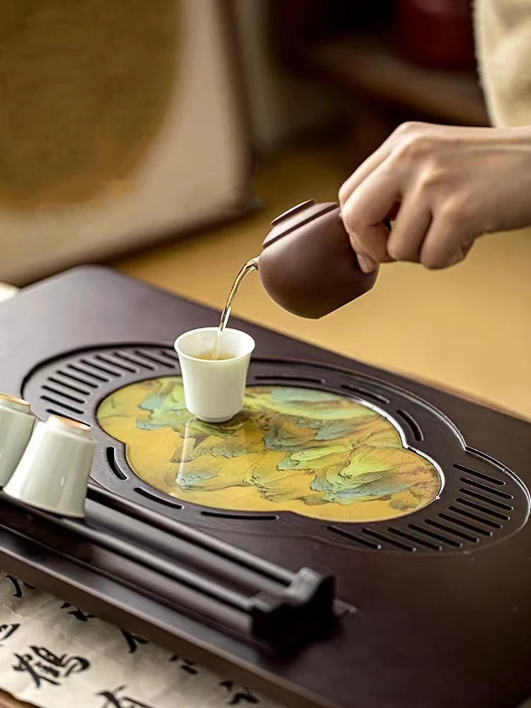 High Quality BambooTeaTray Drainage Water Storage Kung Fu TeaSet Drawer Tea Board Table Chinese Tea Ceremony Tools Free Shipping
