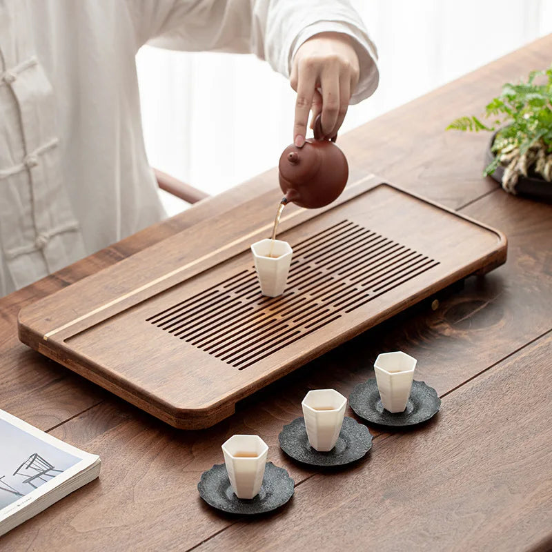 High Quality BambooTeaTray Drainage Water Storage Kung Fu TeaSet Drawer Tea Board Table Chinese Tea Ceremony Tools Free Shipping