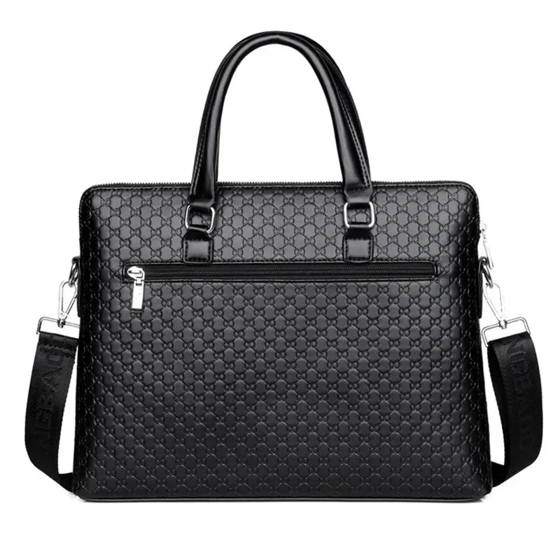 High Quality Business Men's Briefcase Fashion Leather Handbag Large Capacity Shoulder Messenger Office Man Laptop Bag