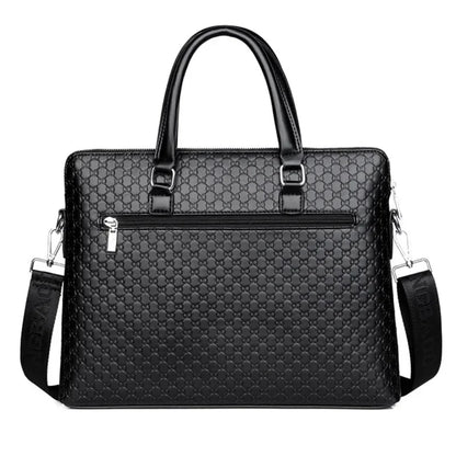 High Quality Business Men's Briefcase Fashion Leather Handbag Large Capacity Shoulder Messenger Office Man Laptop Bag