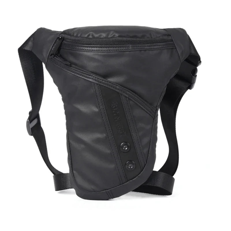 High Quality Canvas/Nylon Male Hip Bum Belt Fanny Pack Motorcycle Riding Shoulder Multi-Function Bag Leg Waist Men Drop Bags