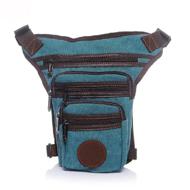High Quality Canvas/Nylon Men Drop Leg Fanny Military Waist Pack Belt Hip Bum Purse Shoulder Crossbody Messenger Bags