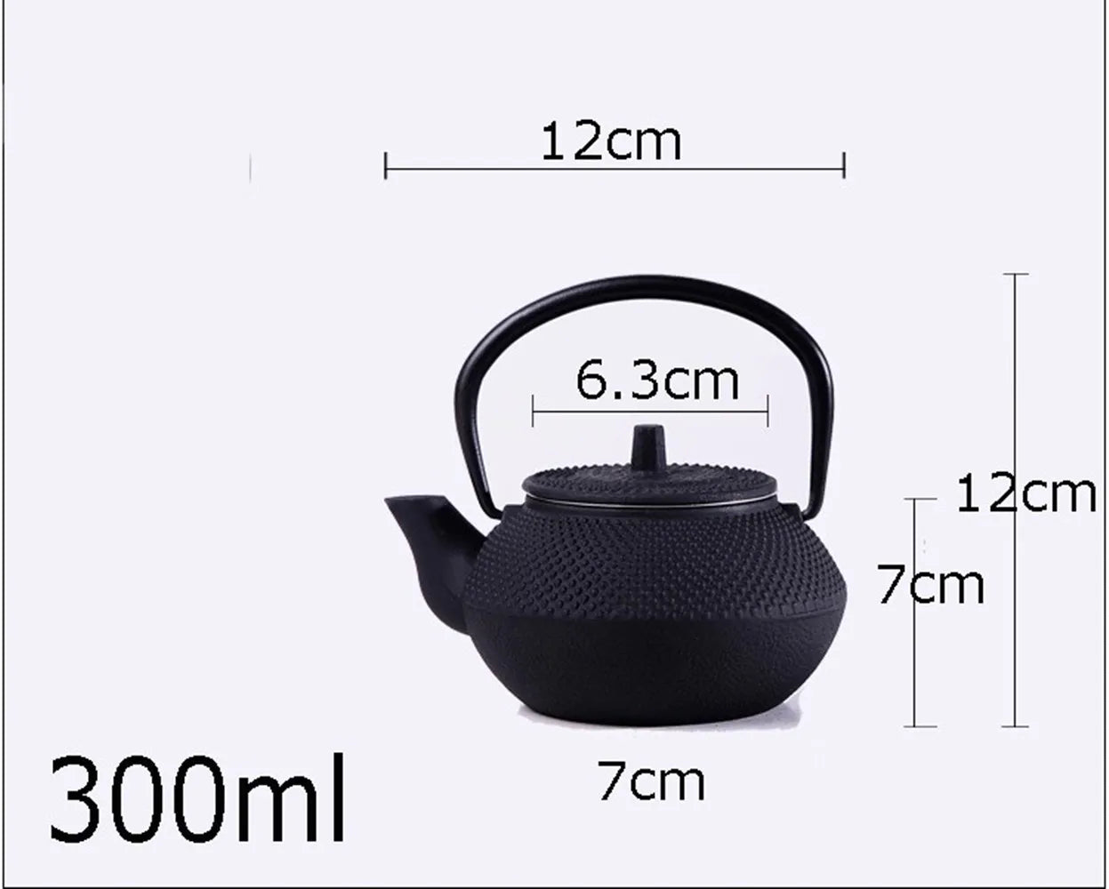 High Quality Cast Iron Teapot Japanese Tetsubin Tea Pot Kettle Drinkware Tools 300ml Kung Fu Infusers Stainless Steel Net Filter