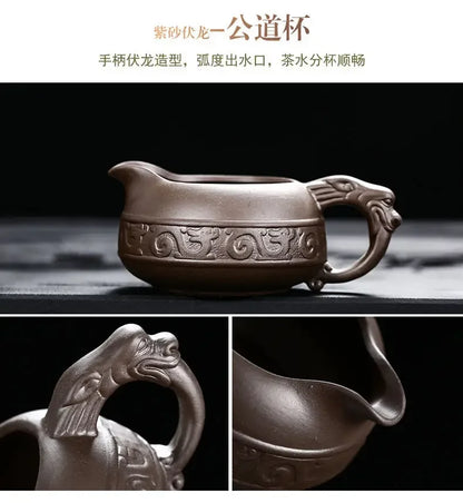 High Quality Ceramic Lazy Man Style Automatic Rotating Insulation Tea Set Suitable for Home Tea Making