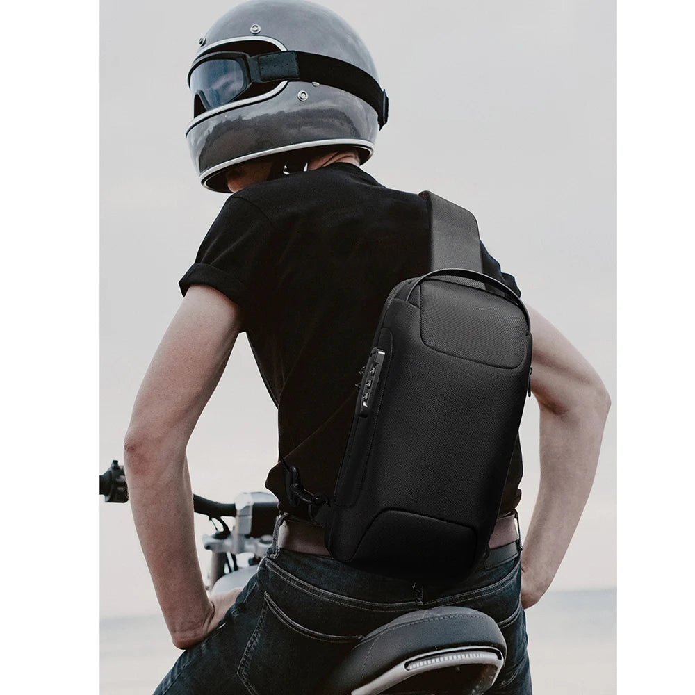 High Quality Chest bag Men Password Waterproof Multifunction Crossbody Bag Shoulder Messenger Bags Male Chest Bag Men