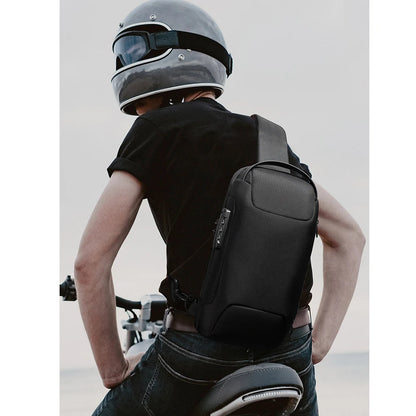 High Quality Chest bag Men Password Waterproof Multifunction Crossbody Bag Shoulder Messenger Bags Male Chest Bag Men