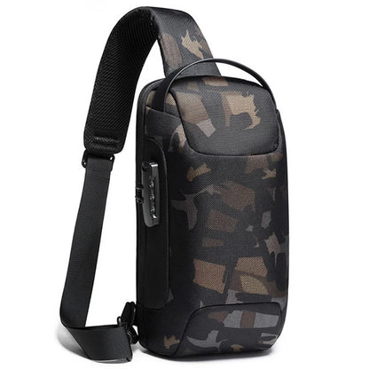 High Quality Chest bag Men Password Waterproof Multifunction Crossbody Bag Shoulder Messenger Bags Male Chest Bag Men