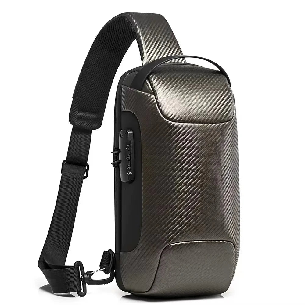 High Quality Chest bag Men Password Waterproof Multifunction Crossbody Bag Shoulder Messenger Bags Male Chest Bag Men