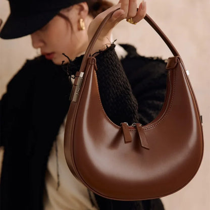 High Quality Commuter Underarm Bag Fashion Double Zipper Large Capacity Hobos Women Shoulder Bags All-match Luxury Handbags