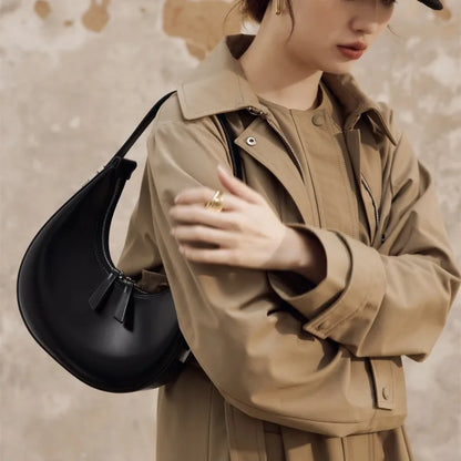 High Quality Commuter Underarm Bag Fashion Double Zipper Large Capacity Hobos Women Shoulder Bags All-match Luxury Handbags
