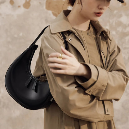 High Quality Commuter Underarm Bag Fashion Double Zipper Large Capacity Hobos Women Shoulder Bags All-match Luxury Handbags