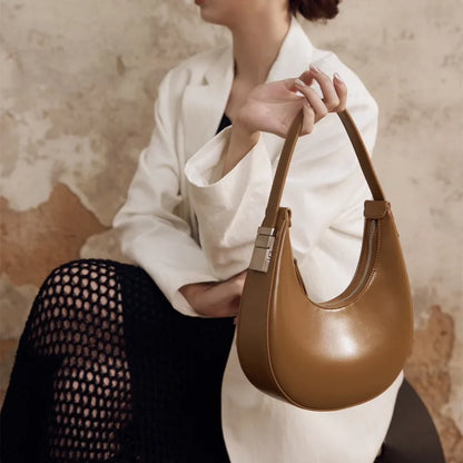 High Quality Commuter Underarm Bag Fashion Double Zipper Large Capacity Hobos Women Shoulder Bags All-match Luxury Handbags