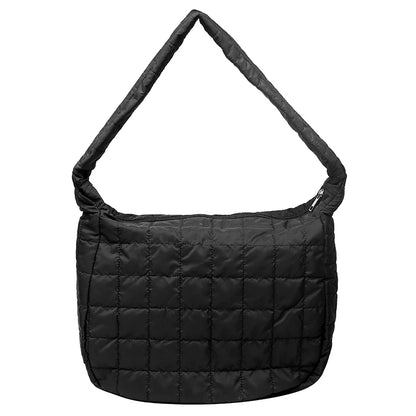 High Quality Cotton Feather Down Women Shoulder Bags Winter Handbags Designer Large Travel Ladies Tote Bag Female Messenger Bag