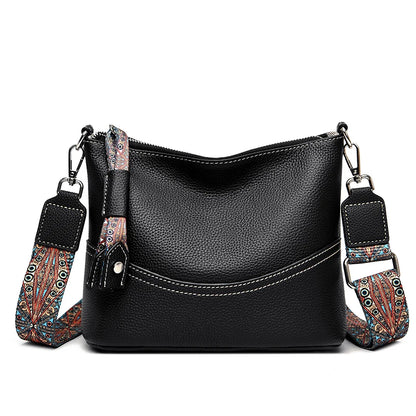 High Quality Cow Leather Purse and Handbags for Female Luxury Genuine Leather Women Bags 2024 Ladies Shoulder Crossbody Tote Sac