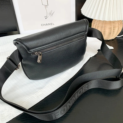 High Quality Cow Leather Women's Crossbody Bag With Small Purse Female Handbags Waist Bag Luxury Genuine Leather Woman Chest Bag