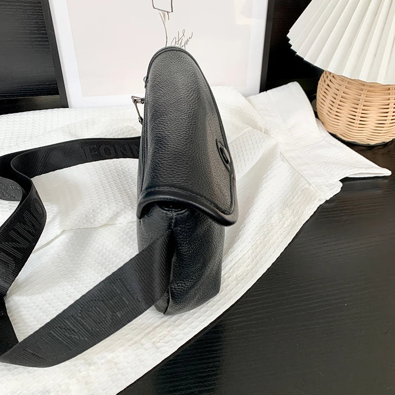 High Quality Cow Leather Women's Crossbody Bag With Small Purse Female Handbags Waist Bag Luxury Genuine Leather Woman Chest Bag