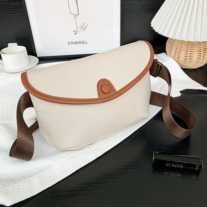 High Quality Cow Leather Women's Crossbody Bag With Small Purse Female Handbags Waist Bag Luxury Genuine Leather Woman Chest Bag