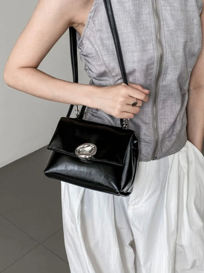 High Quality Cowhide Handbags 2024 New Small Square Bag All-match Fashion Portable Crossbody Shoulder Purses Elegant Pouch