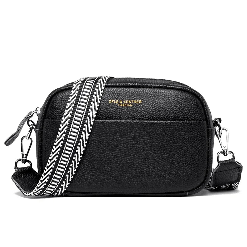 High Quality Cowhide Shoulder Crossbody Bags for Women Luxury Genuine Leather Female Messenger Tote Sac Designer Ladies Handbags