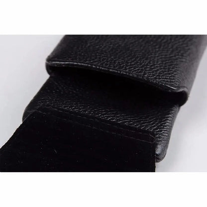 High Quality Cowhide Waist Bags Loop Skin Belt Fanny Pack Male Casual Hook 5-6'' Genuine Leather Men Mobile/Cell Phone Case Bag