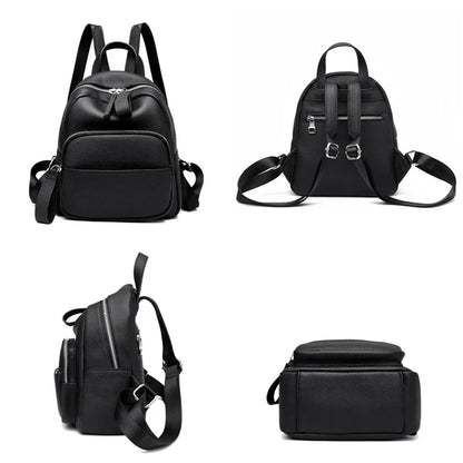 High Quality Cowhide Women's Backpack Designer Schoolbag Travel Solid Color Backpacks 2023 Luxury Genuine Leather Women Backpack