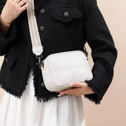 High Quality Cowhide Women's Bag Handbags Luxury Genuine Leather Women Shoulder Crossbody Bags Simple Mobile Phone Zero Wallet