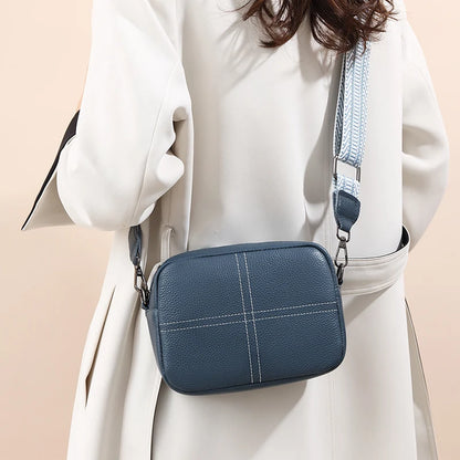 High Quality Cowhide Women's Bag Handbags Luxury Genuine Leather Women Shoulder Crossbody Bags Simple Mobile Phone Zero Wallet