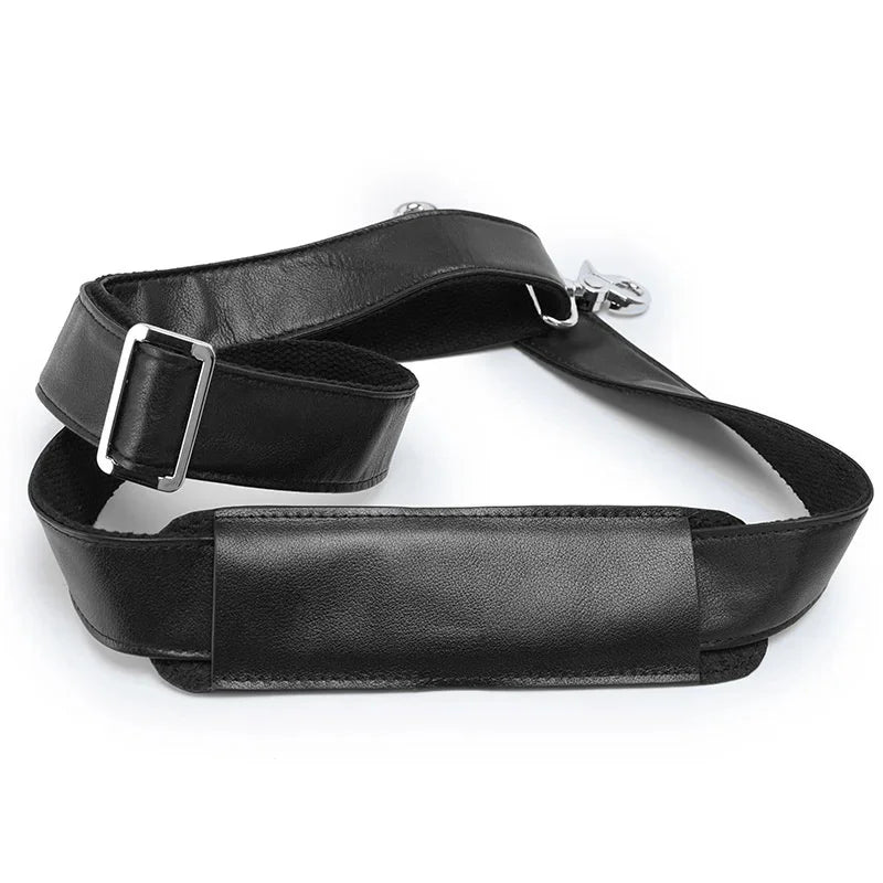 High Quality Crazy Horse Shoulder Strap Genuine Leather Straps For Travel Briefcase Bag strap for Handbags