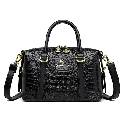 High Quality Crocod Pattern Leather Shoulder Messenger Bag For Women 2023 Famous Designer Crossbody Bag Luxury Handbag Women Bag