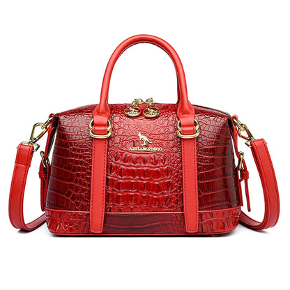 High Quality Crocod Pattern Leather Shoulder Messenger Bag For Women 2023 Famous Designer Crossbody Bag Luxury Handbag Women Bag