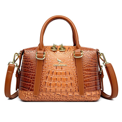 High Quality Crocod Pattern Leather Shoulder Messenger Bag For Women 2023 Famous Designer Crossbody Bag Luxury Handbag Women Bag