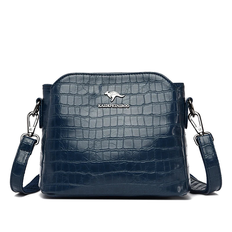 High Quality Crocod Pattern Leather Women Tote Bag Luxury Women's Shoulder Messenger Bags 2023 Designer Female Messenger Handbag